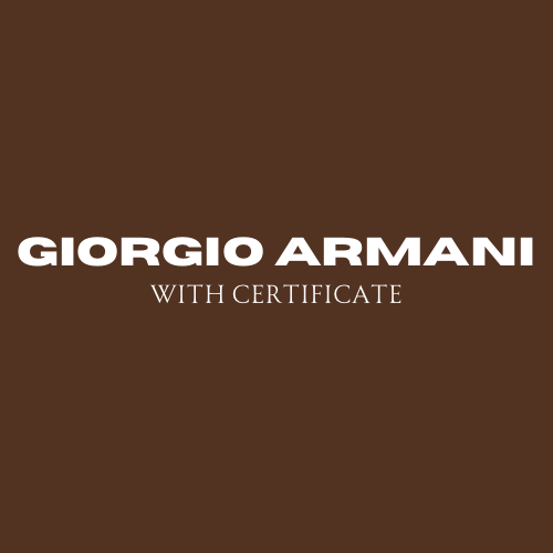 Giorgio Armani Authentication Service with Certificate