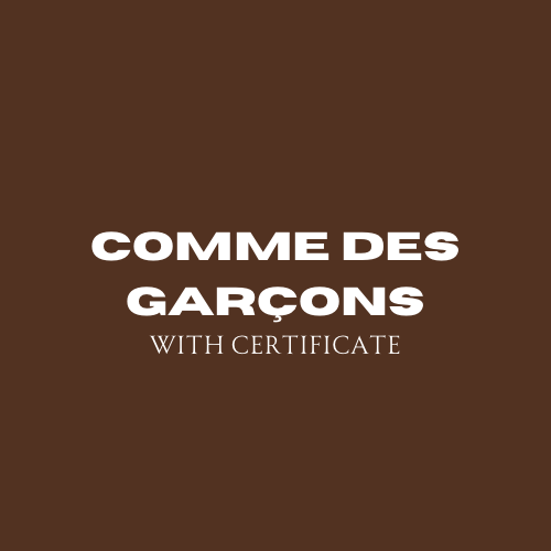 Comme Des Garcons Authentication Service with Certificate
